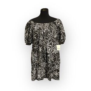 Chic ANA Off-Shoulder Tropical Print Dress